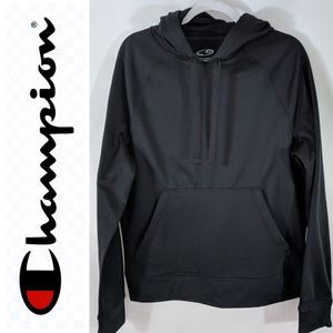 Champion Duo Dry Black Hoodie Medium
